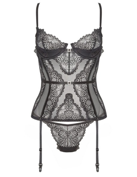Corset bieliźniany black Ravenna Beauty Night...