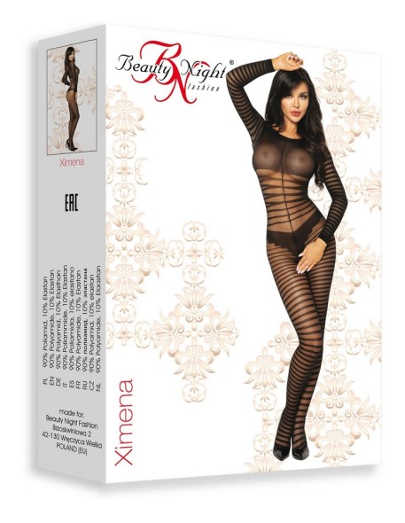 Bodystocking damskie czarne Ximena Beauty Night...