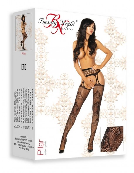 Stockings fishnet stockings with belt Pilar Beauty Night Fashion