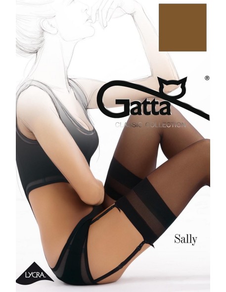 Stockings to paska półmat lycra Gatta Sally 15 den