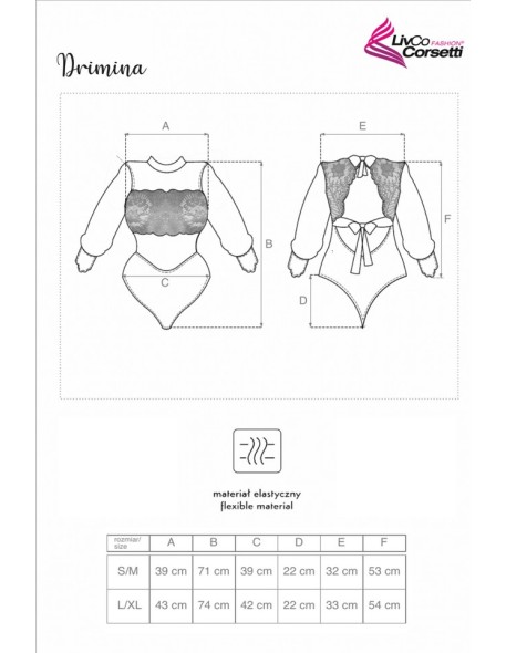Drimina koronkowe body LivCo Corsetti, Livia...