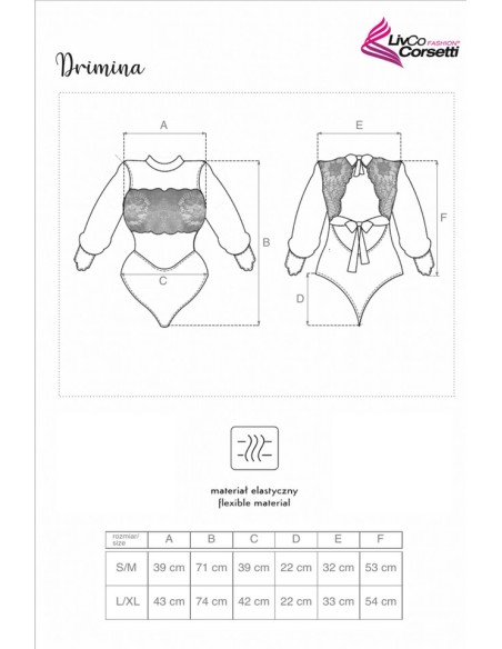 Drimina koronkowe body LivCo Corsetti, Livia Corsetti