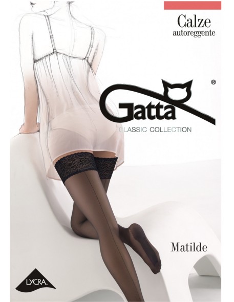 Stockings self-supporting black Gatta Matilde