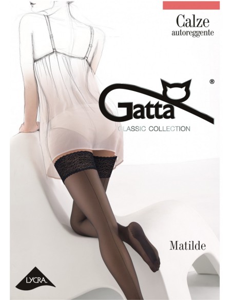 Stockings self-supporting black Gatta Matilde