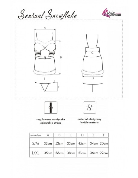 Strój mickey costumes sensual snowflake lc...