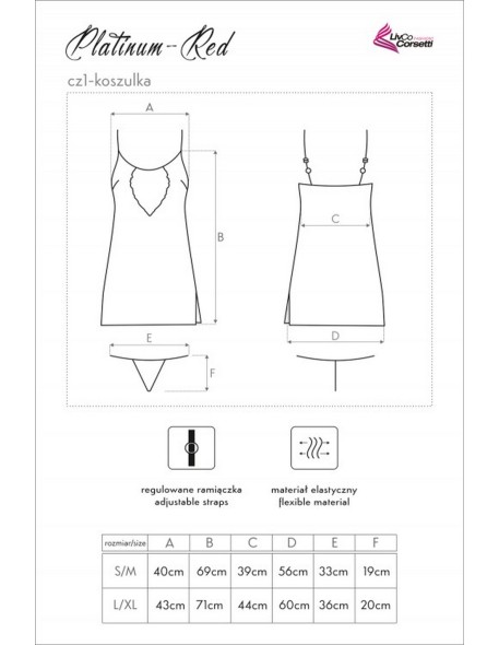 Platinum-red set t-shirt + bathrobe + briefs,...