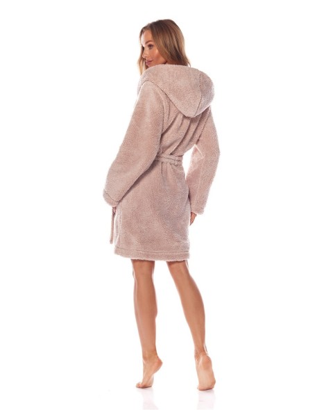 Bathrobe ladies' ciepły short with hood L&L...