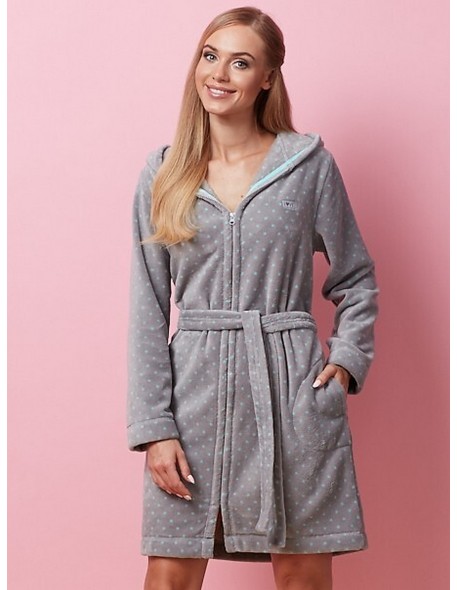 Bathrobe ladies' short with hood L&L 7119