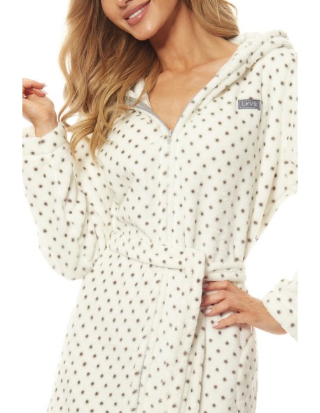 Bathrobe ladies' short with hood L&L 7119