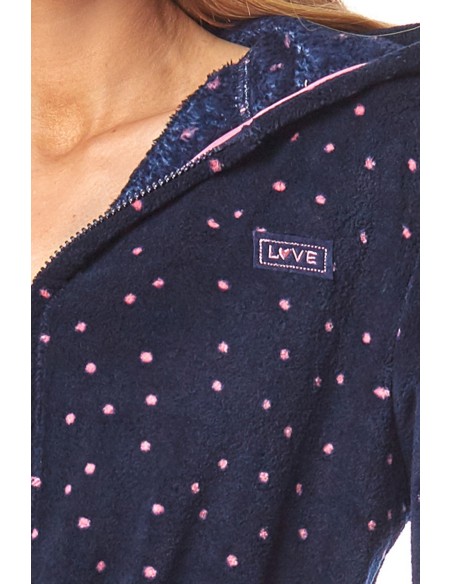 Bathrobe ladies' short with hood L&L 7119