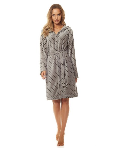Bathrobe ladies' short with hood L&L 7119