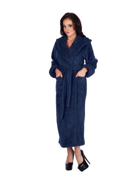 Luna ii bathrobe long with hood, De Lafense 807