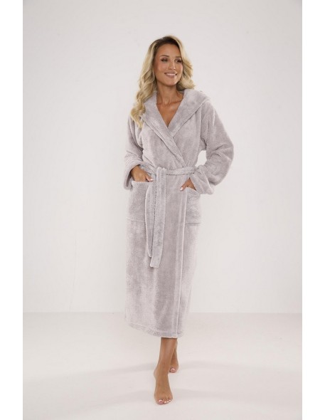 Luna ii bathrobe long with hood, De Lafense 807