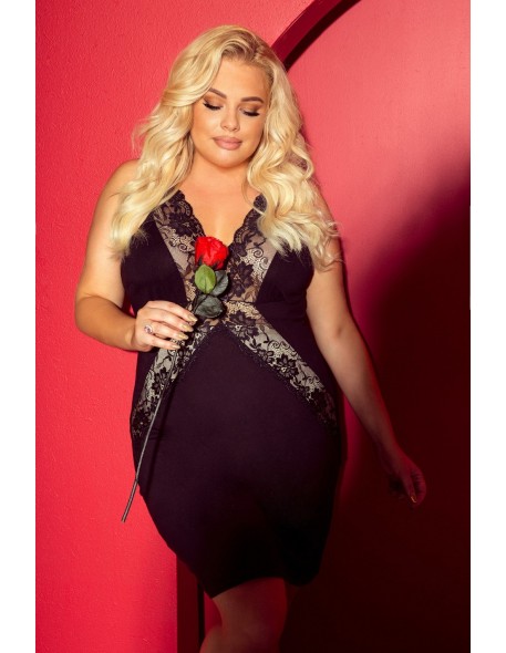 Agnes shirt night women's short szerokie strap,...