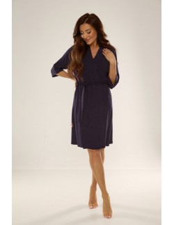 Dots bathrobe ladies' short, De Lafense 941